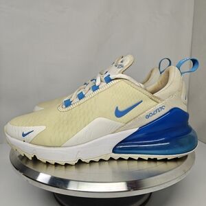 Nike Air Max 270 White and Blue Shoes